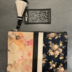NWT Kempton & Co Small Army Floral Pouch